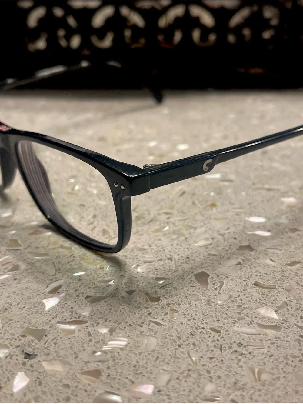 Carrera Black Rectangular Optical Frames 2001TN807